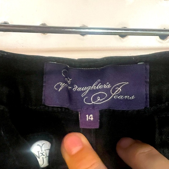 Not Your Daughters Jeans with black sparkle seams - Picture 3 of 3